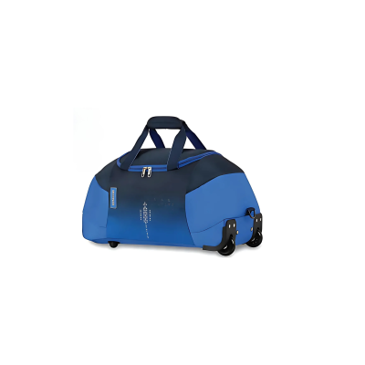 American Tourister - Black/ Blue Hart Wheel Duffle