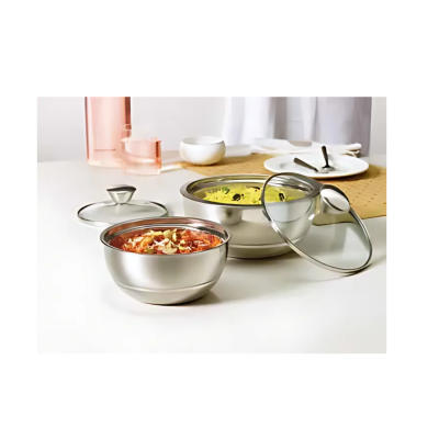 Borosil - SS Insulated Curry Server Set Of 2