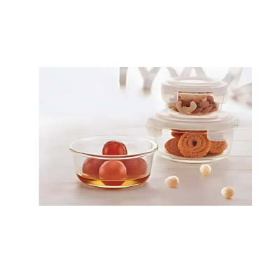 Borosil Klip - N -Store (Set Of 3) Round