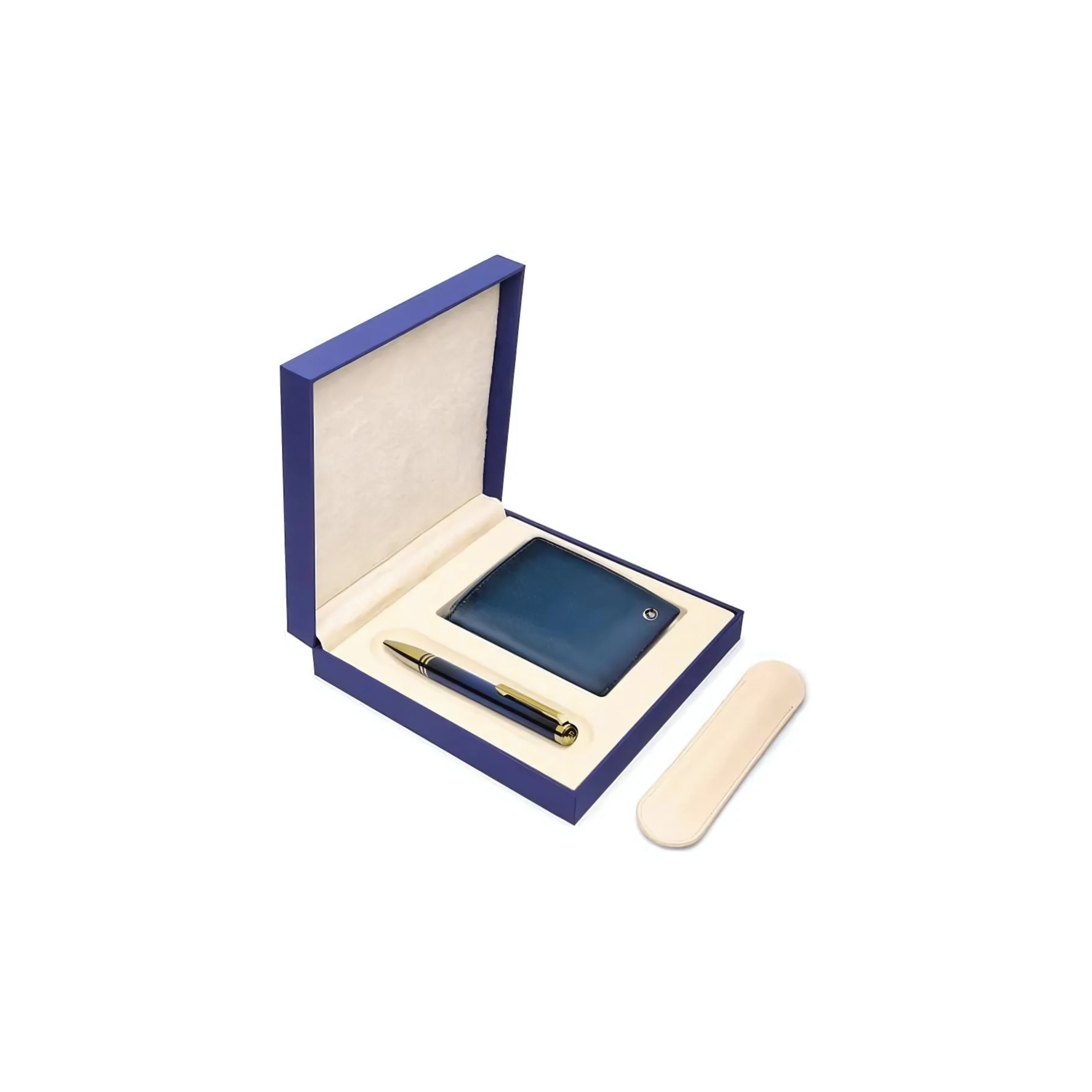 Lapis Bard - Gift Set Lapis Bard Torque Navy Two Tone Ball Pen With Card Holder