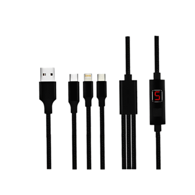 FUZO -Ticker 3-in-1 Charging Timer Cable
